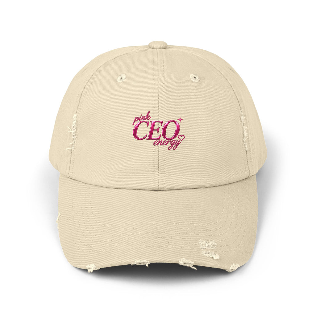 CEO Babe Distressed Cap