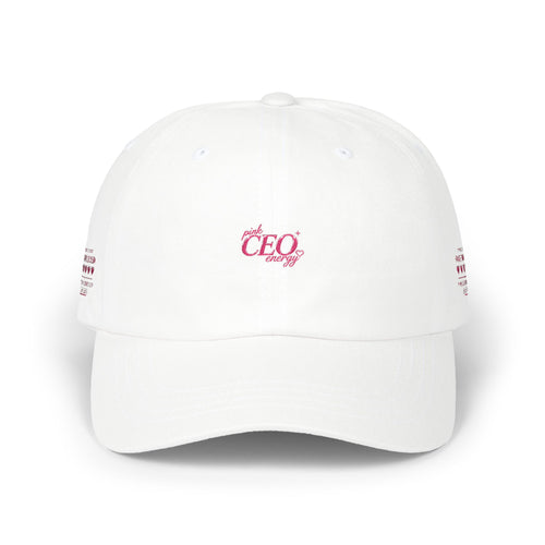 Dad Cap — Pink 'CEO' Embroidered Baseball Hat
