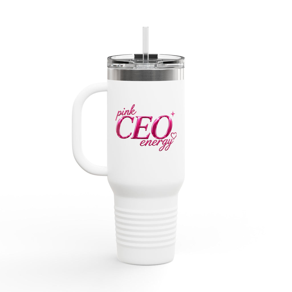 Image 5: Pink CEO Energy insulated mug 