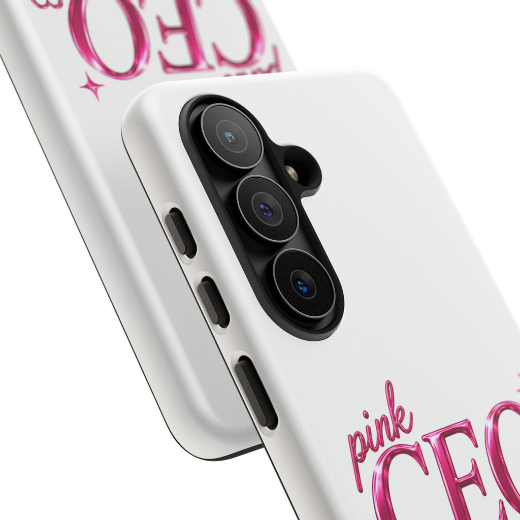 Phone Case — "Pink CEO Energy" Feminine Motivational Designer iPhone Case