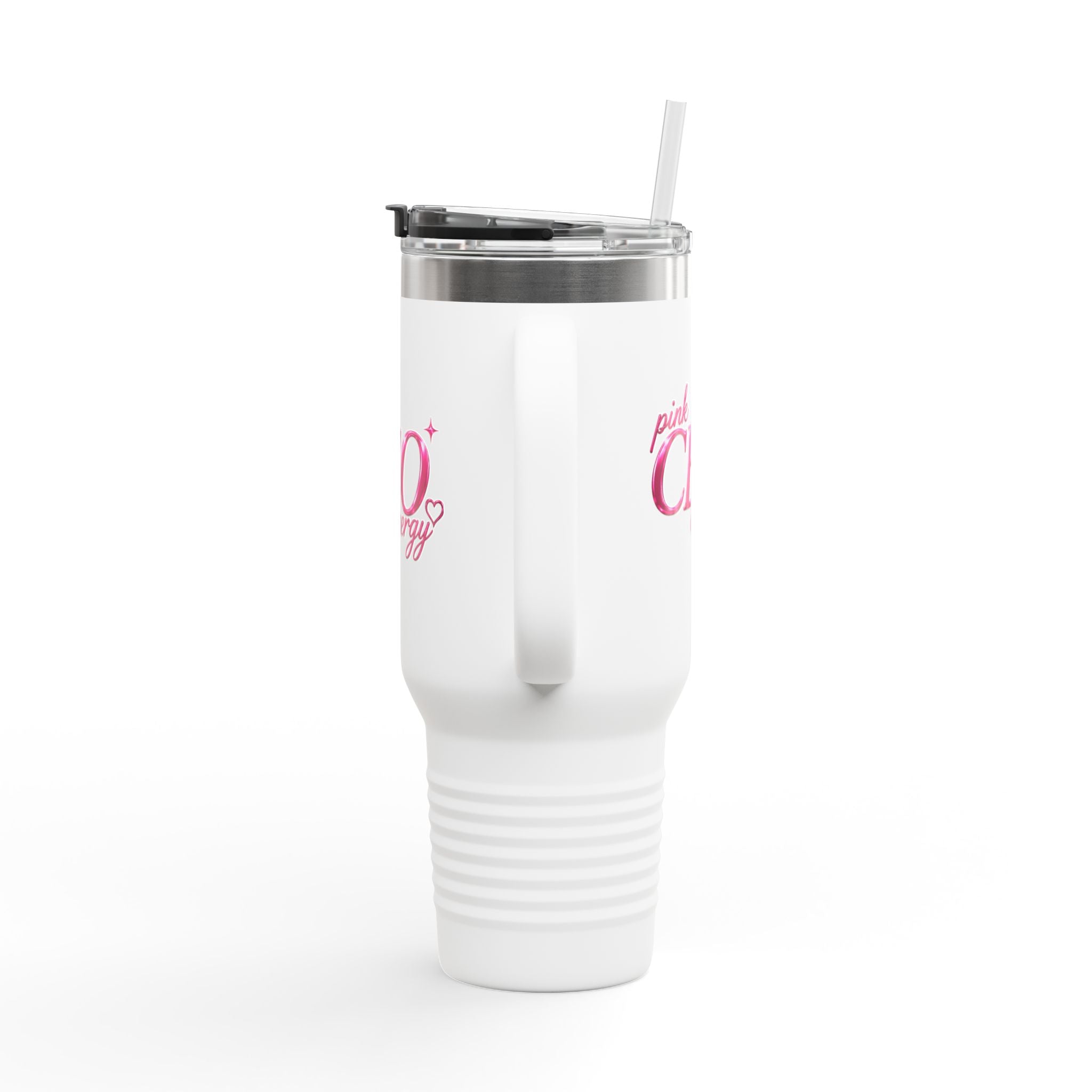 Pink CEO Energy 40oz Insulated Travel Mug