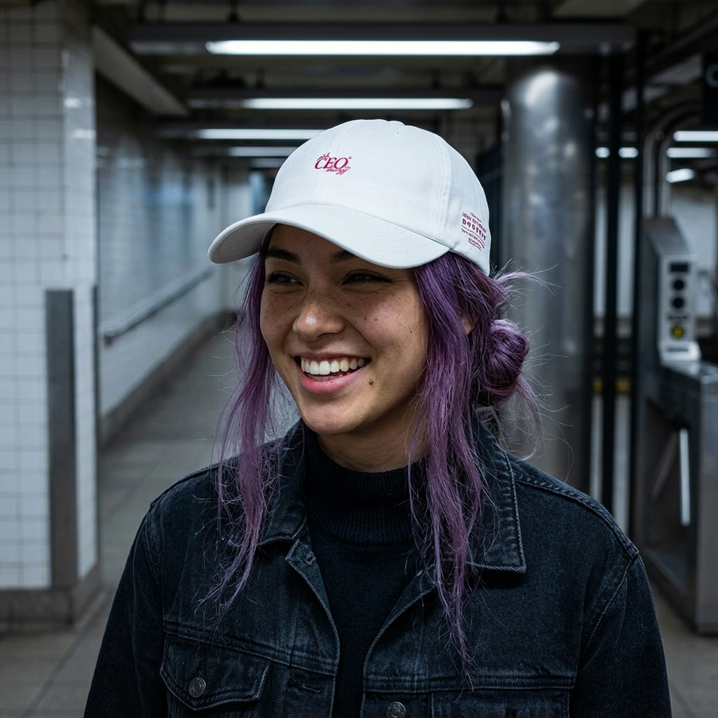 Dad Cap — Pink 'CEO' Embroidered Baseball Hat