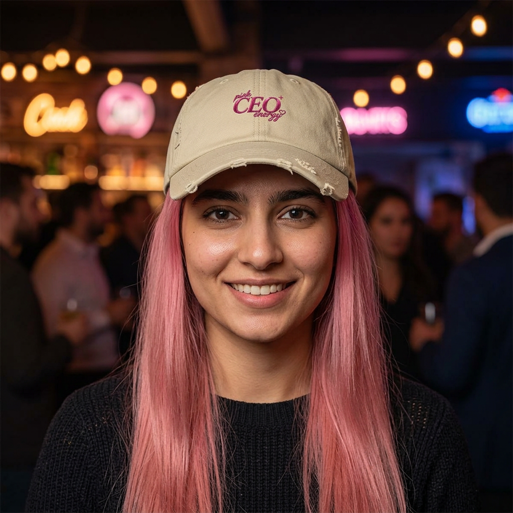 CEO Babe Distressed Cap