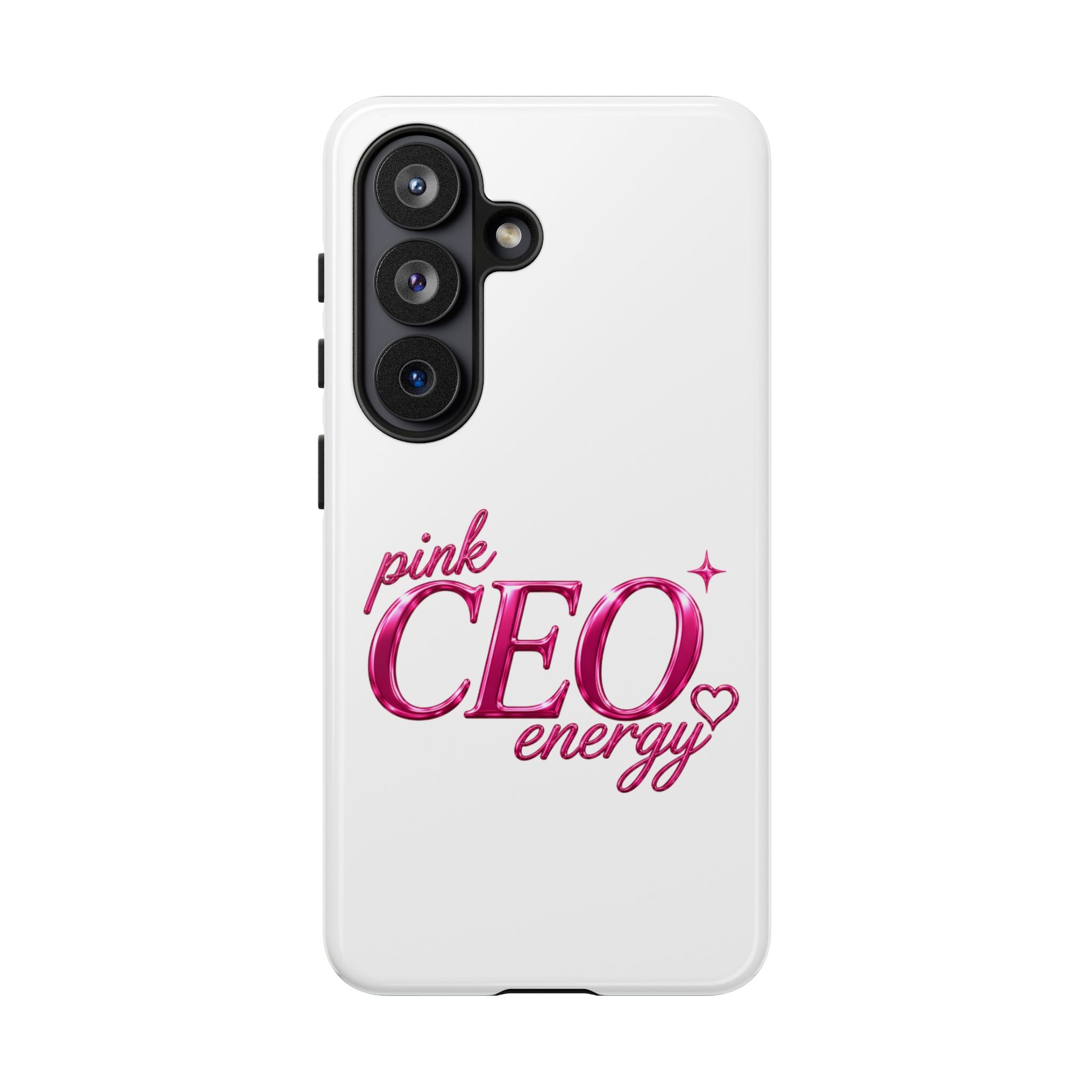 Phone Case — "Pink CEO Energy" Feminine Motivational Designer iPhone Case