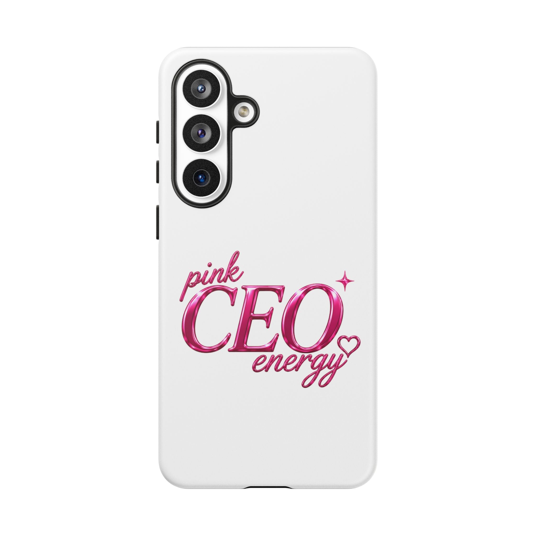Phone Case — "Pink CEO Energy" Feminine Motivational Designer iPhone Case