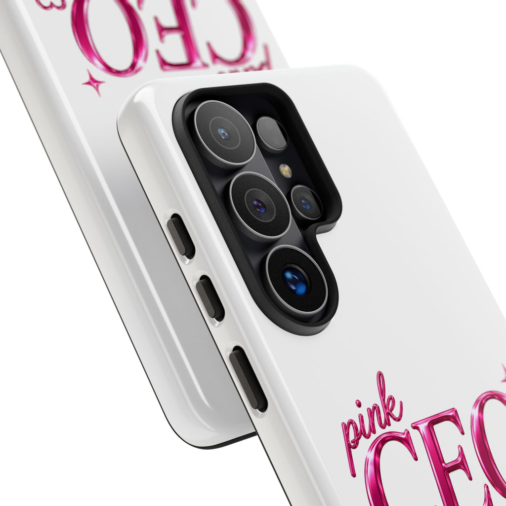 Phone Case — "Pink CEO Energy" Feminine Motivational Designer iPhone Case