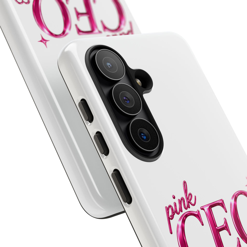 Phone Case — "Pink CEO Energy" Feminine Motivational Designer iPhone Case