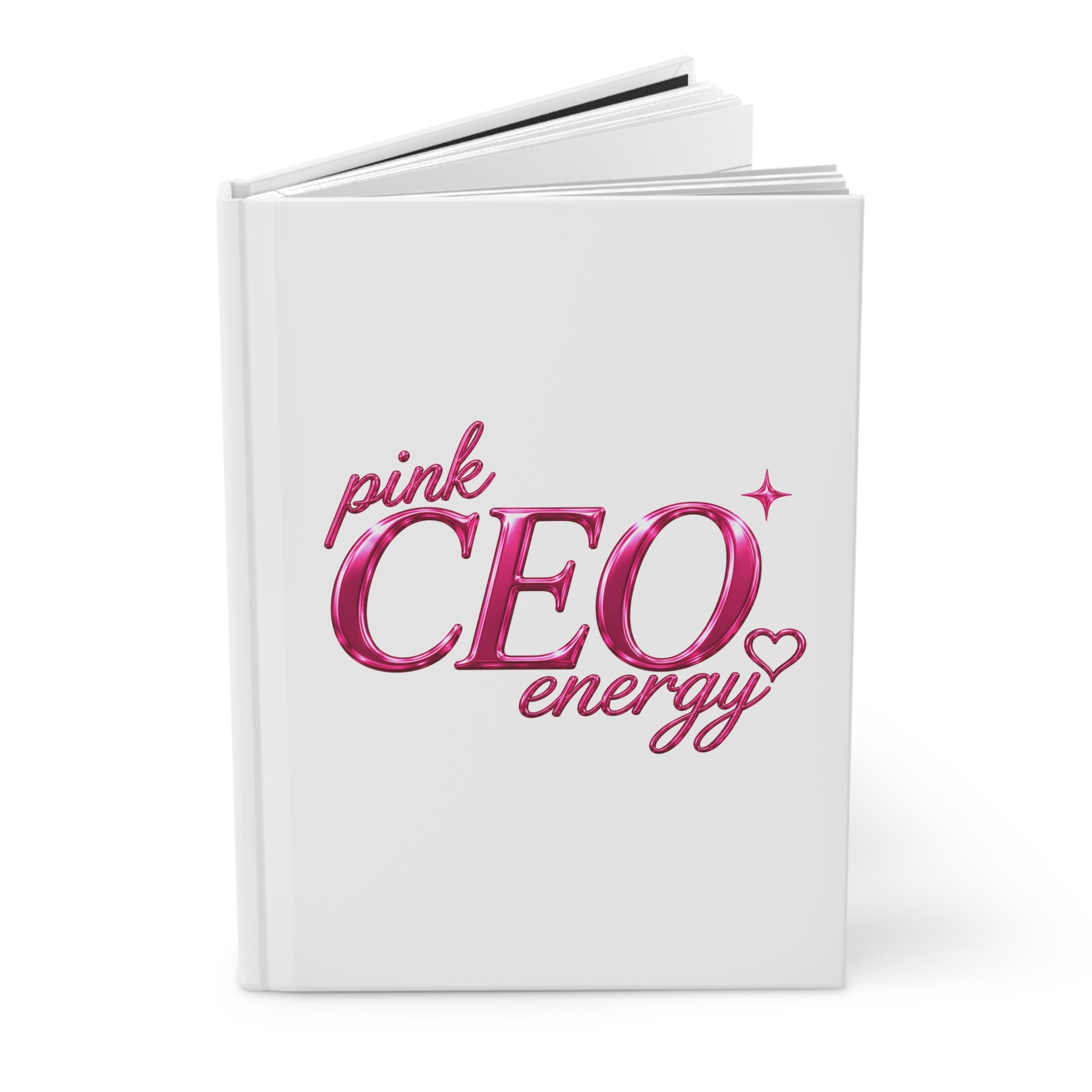 Pink CEO Energy Hardcover Journal