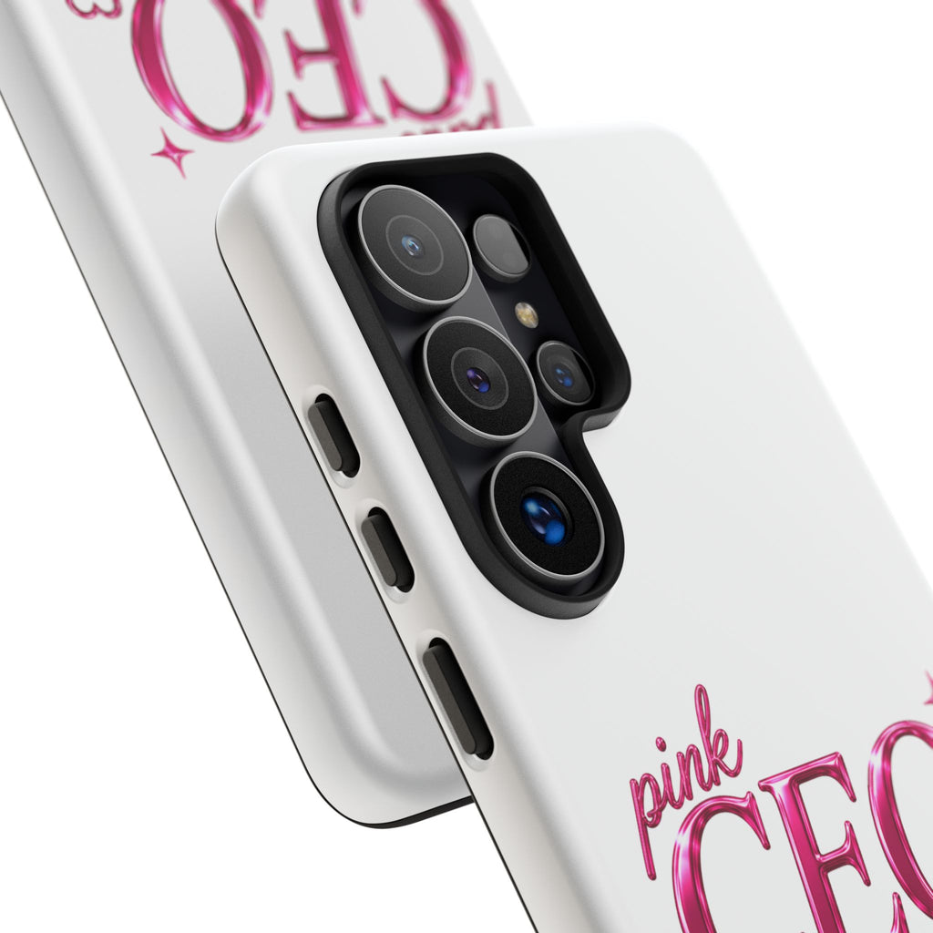 Phone Case — "Pink CEO Energy" Feminine Motivational Designer iPhone Case