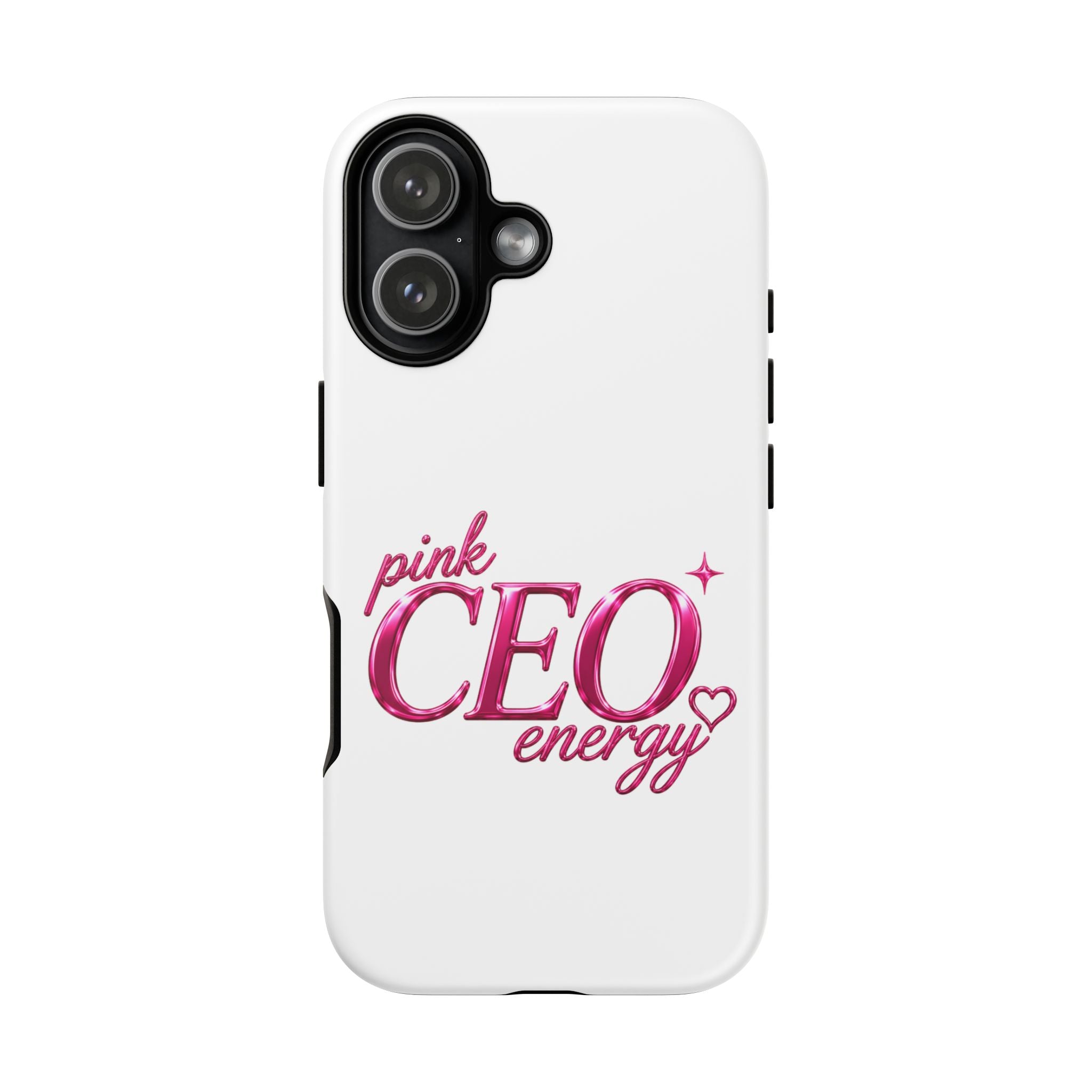 Phone Case — "Pink CEO Energy" Feminine Motivational Designer iPhone Case