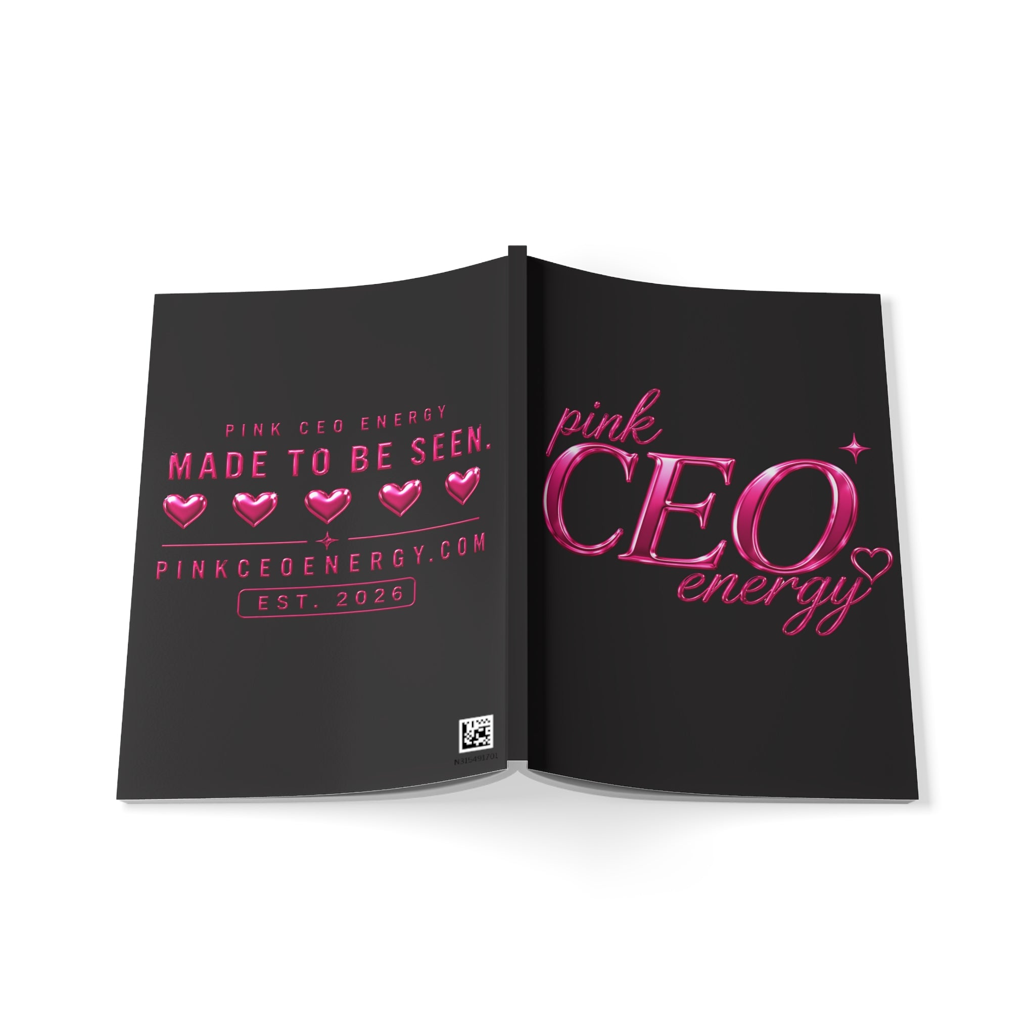 Pink CEO Energy A5 Notebook – Empowerment Journal