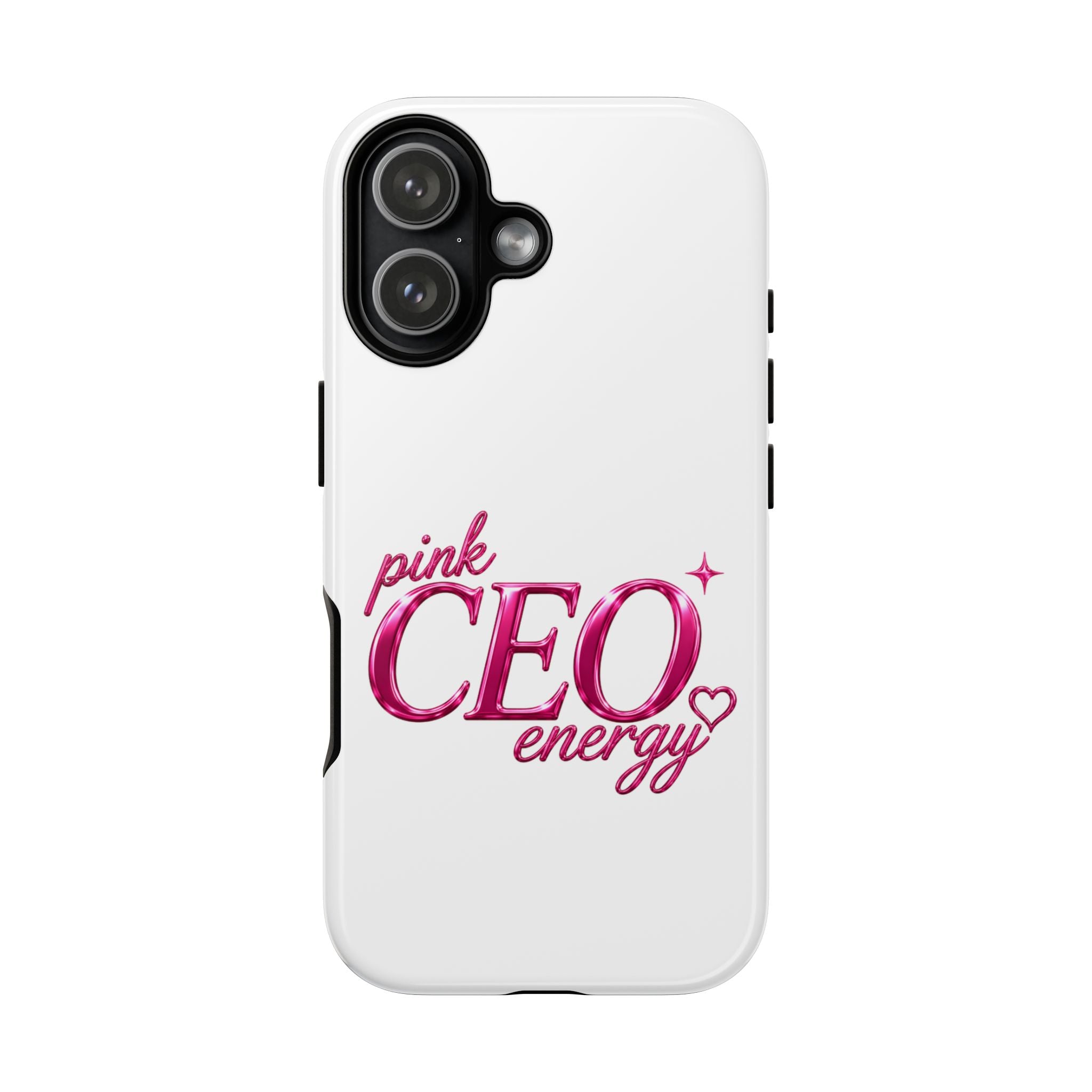Phone Case — "Pink CEO Energy" Feminine Motivational Designer iPhone Case