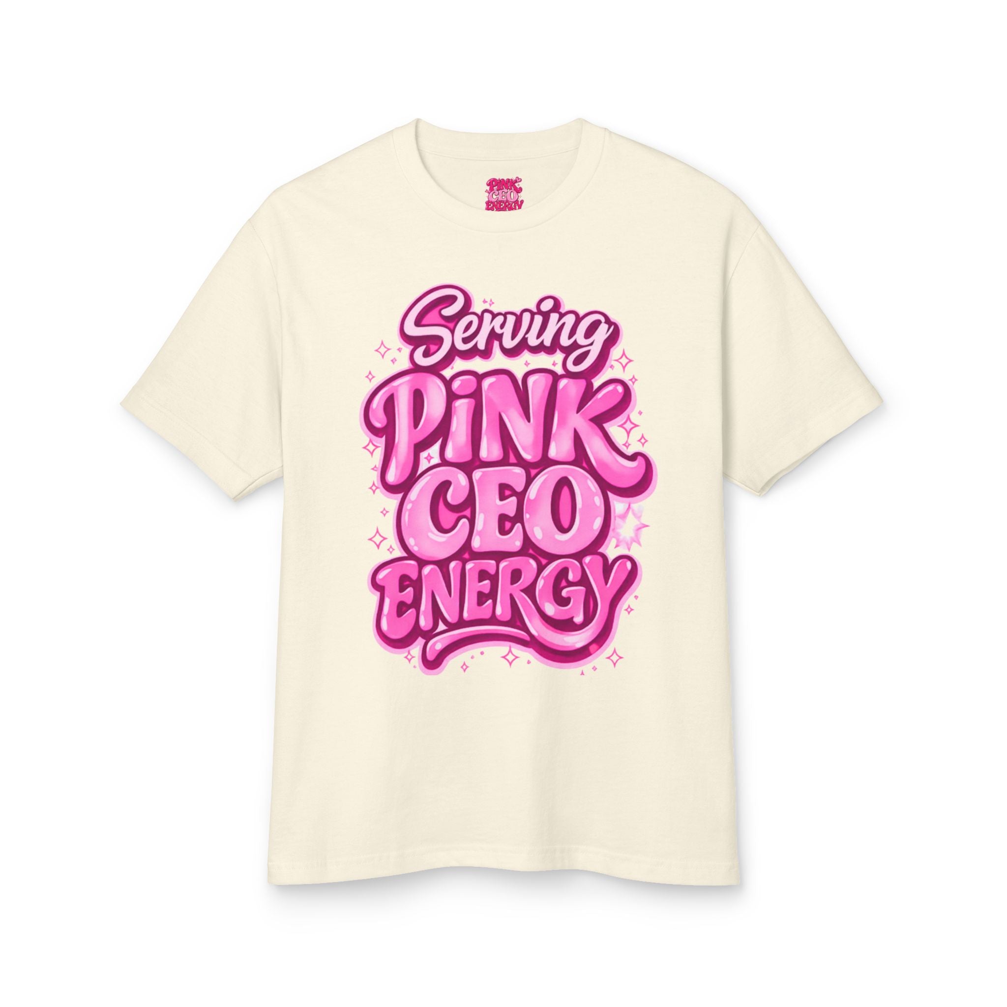 Pink CEO Energy T-Shirt — Heavyweight Garment-Dyed Tee