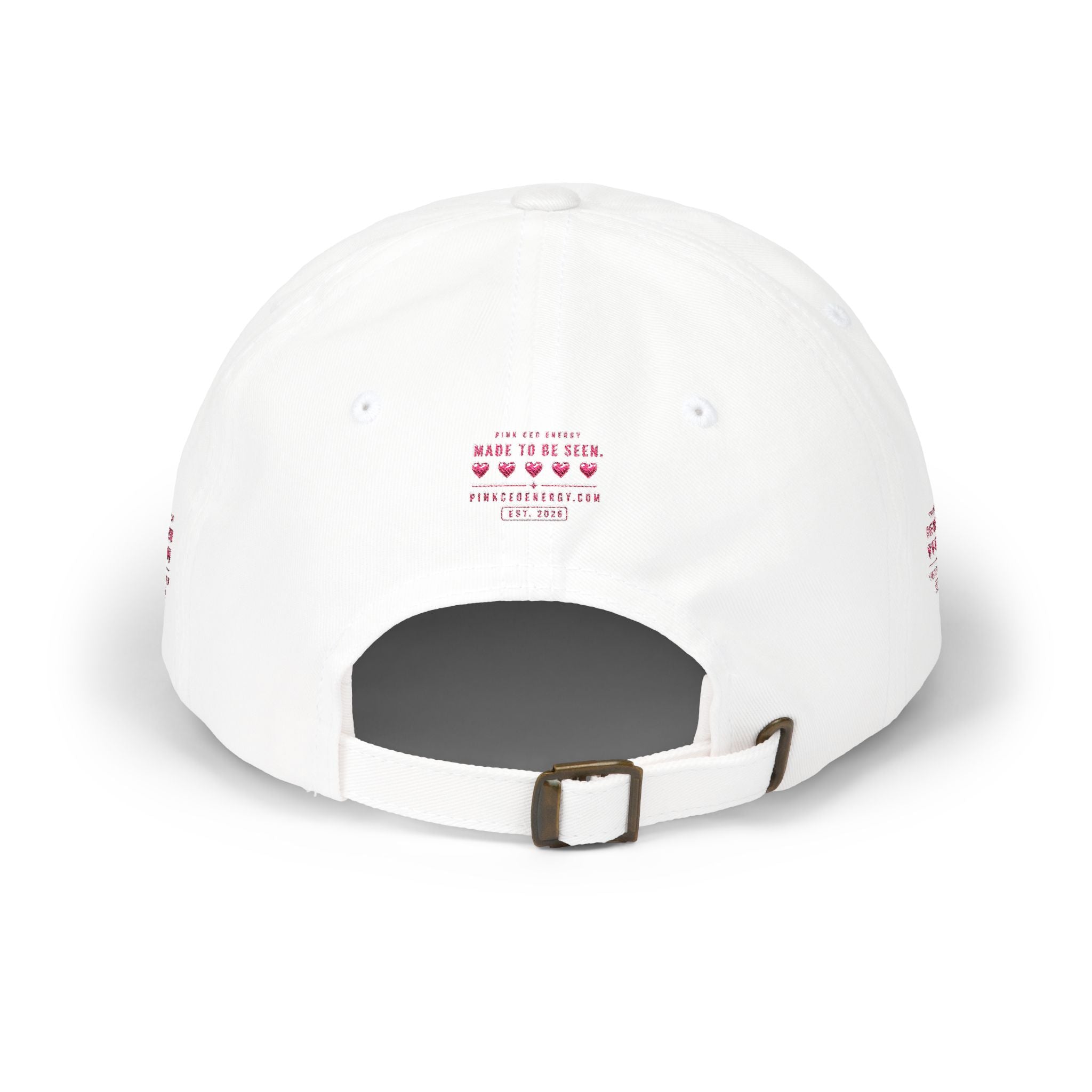 Dad Cap — Pink 'CEO' Embroidered Baseball Hat