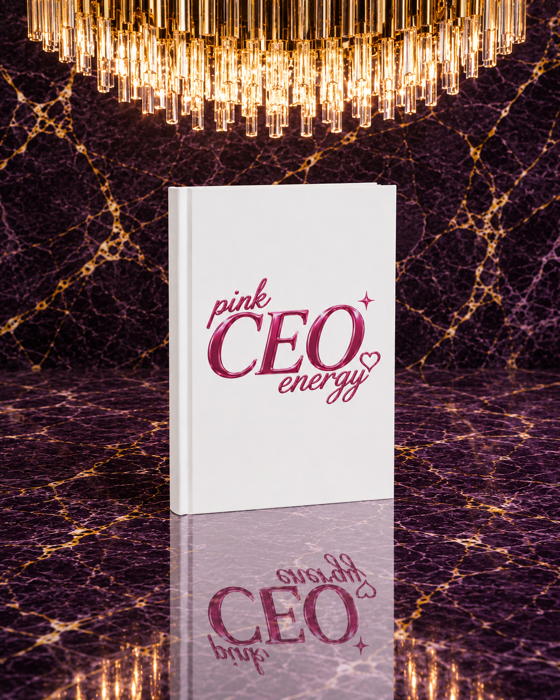 Pink CEO Energy Hardcover Journal